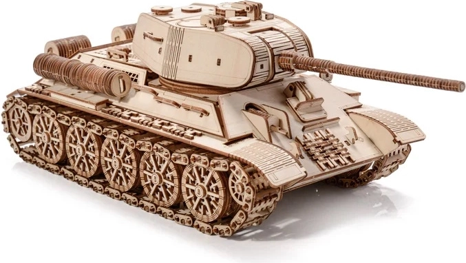 Realistiškas medinis T-34-85 tanko modelis