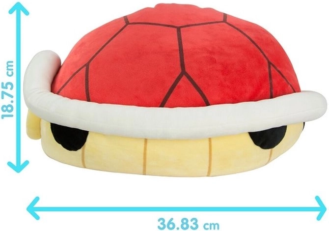 Tomy Mocchi Mocchi pliušinis žaislas Mario Kart – raudonas kiautas