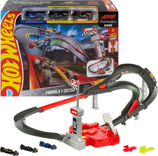 Hot Wheels HW Racing lenktynių trasa Formula 1 sprintas + 3 formulės
