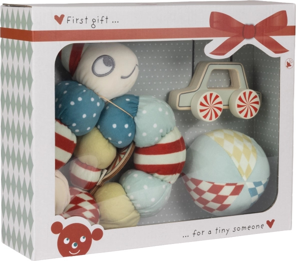 Micki Sensory Gift Set with Caterpillar, Ball and Toy Car