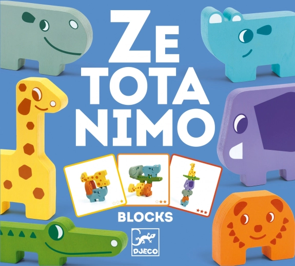 Puzzle Cubes with Zoo Animals by Djeco