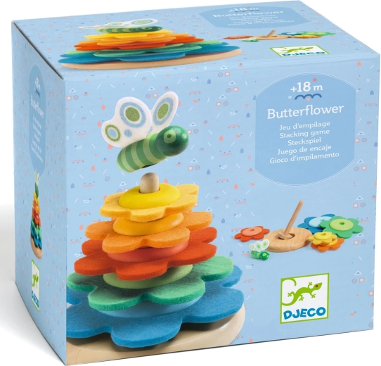 Djeco Butterflower Stacking Pyramid