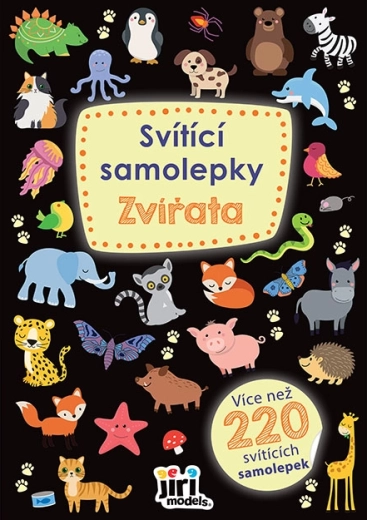 Šviečiantys gyvūnų lipdukai