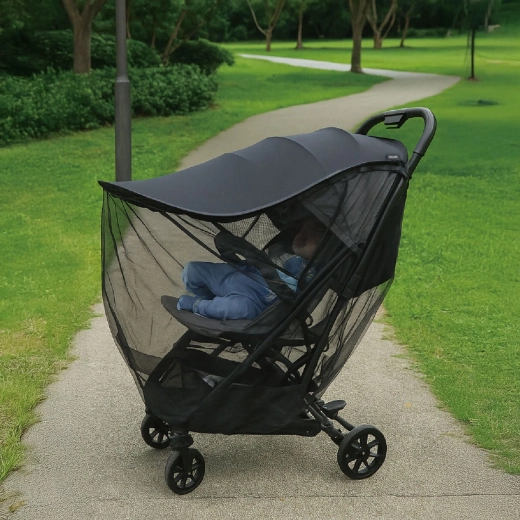 Chipolino universal 2-in-1 stroller mosquito net black