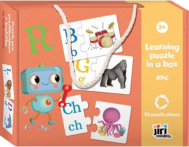 Dėlionė ikimokyklinukams dėžutėje ABC