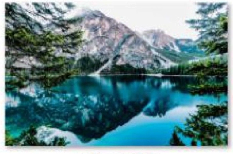 Diamond mosaic (diamond painting) landscape – mountains 40 × 30 cm - 1 piece
