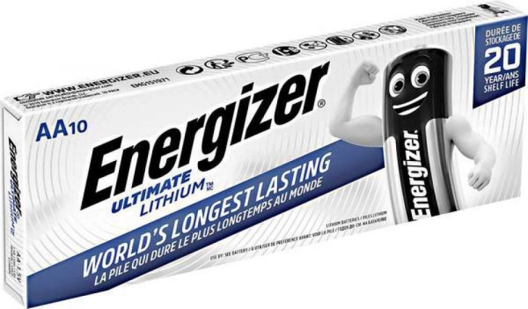 Energizer Ultimate Lithium AA batteries, 10 pcs