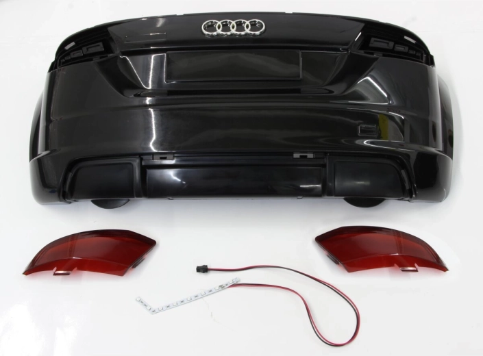 Rear bumper for children’s electric ride-on car Audi TTRS - black - 1 piece