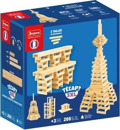 Jeujura medinė konstrukcinė žaidimų sistema Técap 3XL (200 dalių)