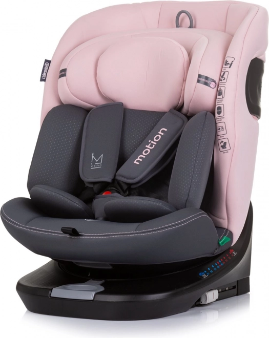 I-Size Car Seat 40–150 cm with ISOFIX and Rotating Base, Flamingo