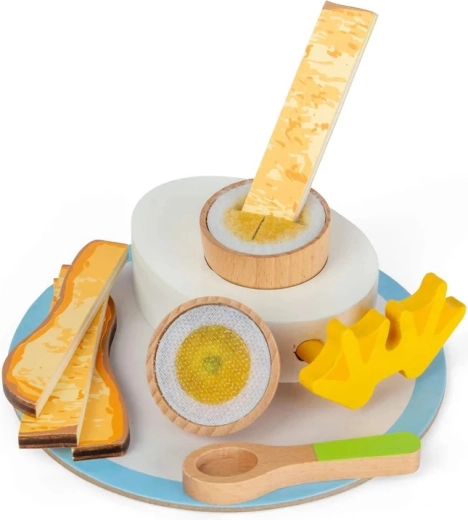 Bigjigs Toys wooden breakfast set with soft-boiled egg