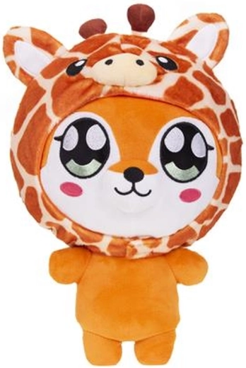 Removable giraffe hoodie to develop motor skills