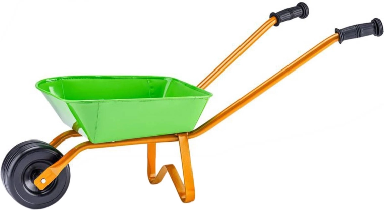 Merkur children's metal wheelbarrow green-orange - 1 piece