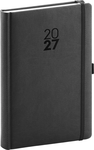 Notique Daily Diary Diamante 2027 Black 15 × 21 cm