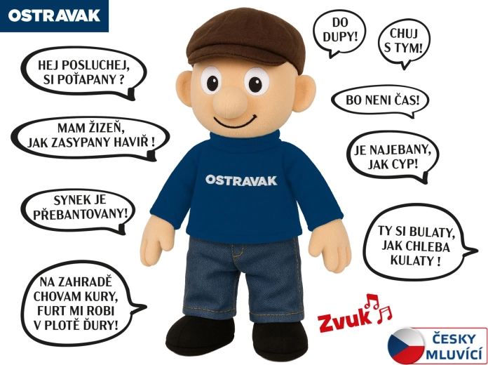Talking Plush Doll Ostravak 32 cm