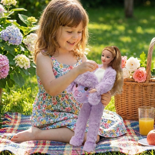 Adorable purple sheep costume