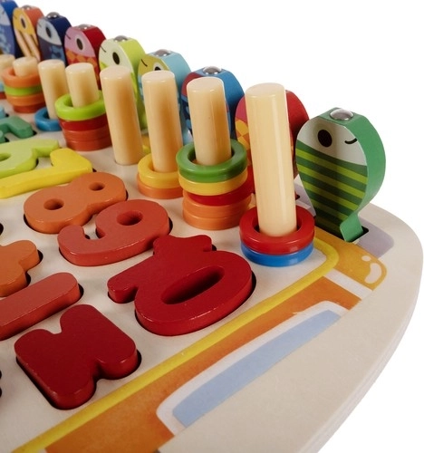 Shapes, colors, and stacking for creative play