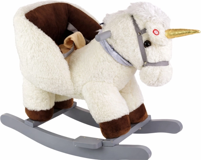 White Rocking Unicorn for Children