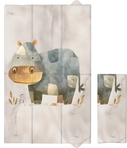 Ceba Baby kelioninis vystymo kilimėlis Basic Cosy Hippo 80 × 50 cm