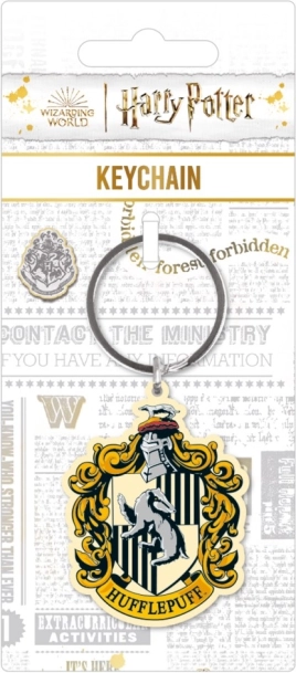 Metalinė raktų pakabukas HARRY POTTER Smiltpūčių (Hufflepuff) – koledžo herbas