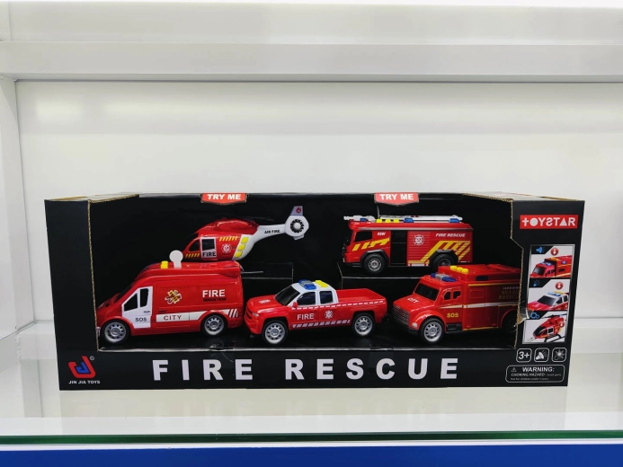 Large fire vehicle set with light and sound effects