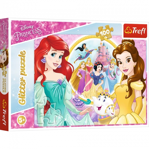 100-piece glitter puzzle – Memories of BELLE and ARIEL by TREFL