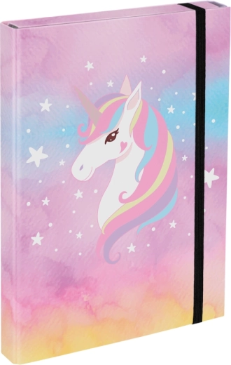 Sąsiuvinių aplankas A4 Rainbow Unicorn