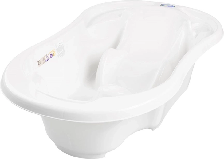 Children's anatomical bathtub with drain Comfort 2-in-1 – White