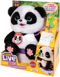 Interaktyvi panda Little Live Pets ChuChu su naktiniu puoduku