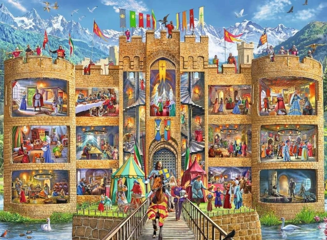 Ravensburger dėlionė „Riteriškas pilis“ 150 vnt.