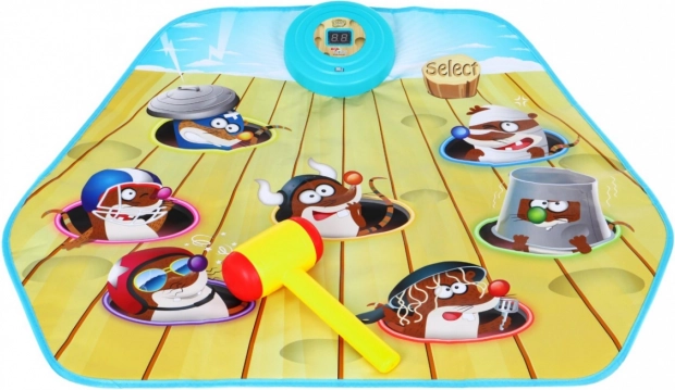 Whack-a-Mole Game – interactive mat with hammer for kids 3+