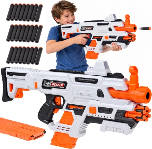 Elektrinis ir rankinis 2 viename blasteris putplasčio strėlytėms