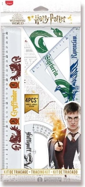 Geometrijos reikmenų rinkinys HARRY POTTER, 4 vnt.