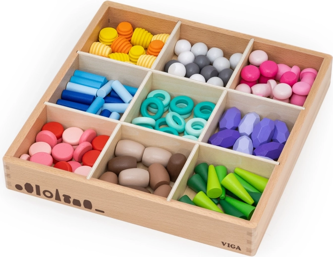 Praktiškas medinis dėklas