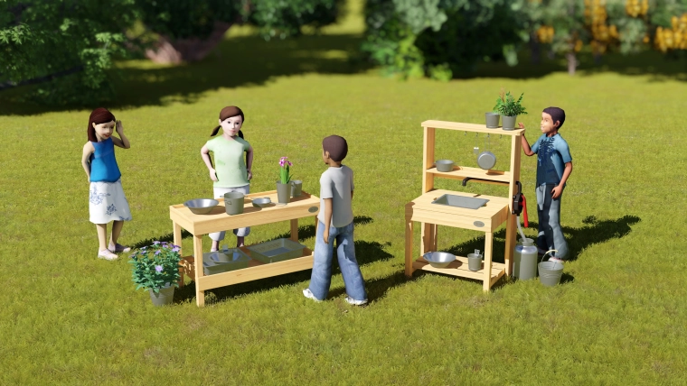 Part of the EDU modular kitchen
