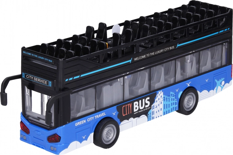 Dviaukštis apžvalginis autobusas su efektais 28 cm