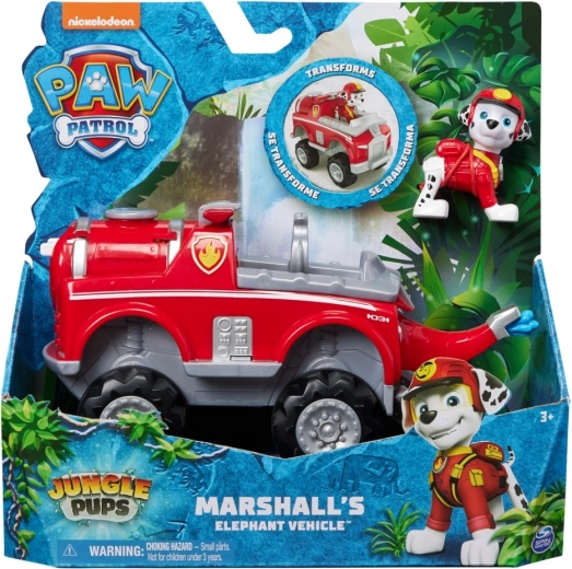 Paw Patrol džiunglės – Marshallo formą keičianti transporto priemonė