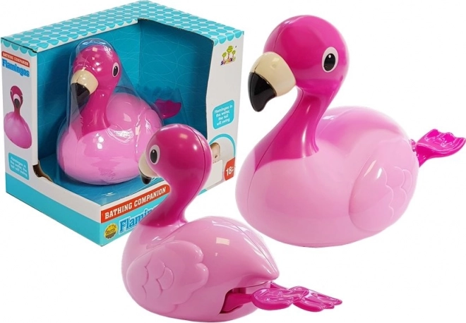 Plūduriuojantis maudynių žaislas flamingas