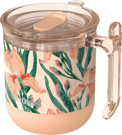 Quokka Wave thermal mug floral peach 260 ml