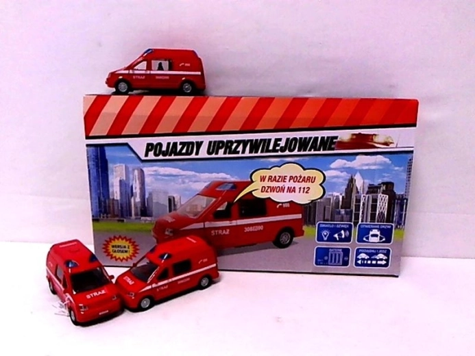 Gaisrinis furgonas su garsu 14 cm