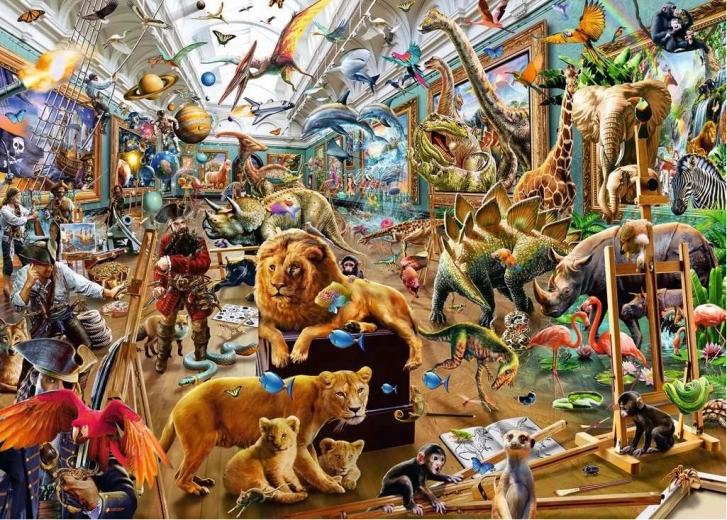 Ravensburger Puzzle Chaos in the Gallery 1000 Pieces