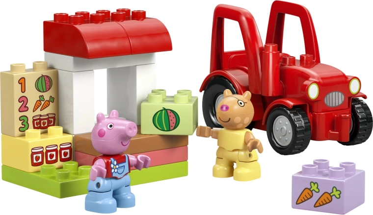 Tractor and market stand for little farmers