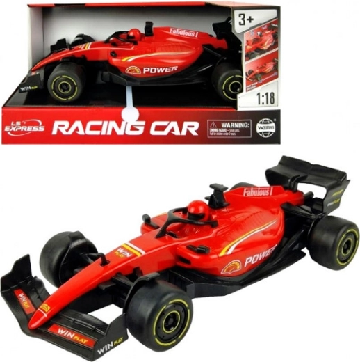 Formulės 1 automobilis su garsu ir inerciniu (friction) mechanizmu