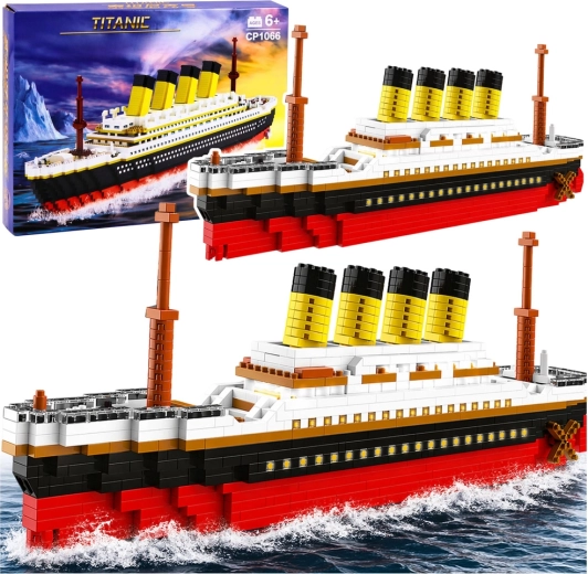 Konstruktorius „Titanikas“ – didelis 60 cm modelis, 3327 detalės