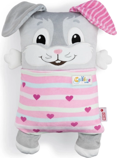 NICI Cosidoos pliušinis zuikutis – dvipusė pagalvėlė 30 × 20 cm