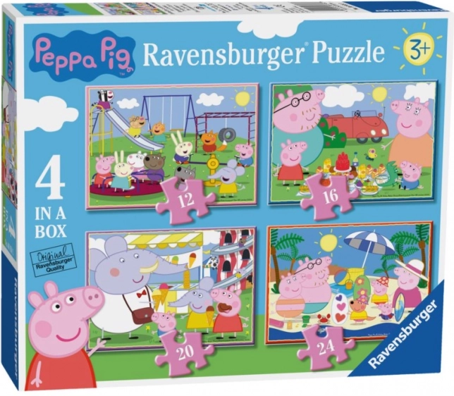 Ravensburger dėlionė Kiaulytė Peppa: Linksmos dienos 4 viename