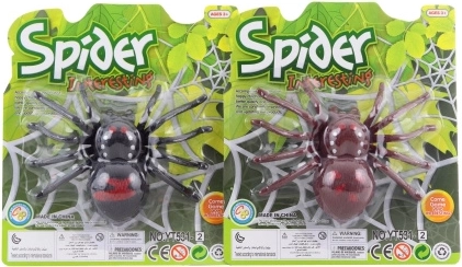Wind-up plastic spider toy