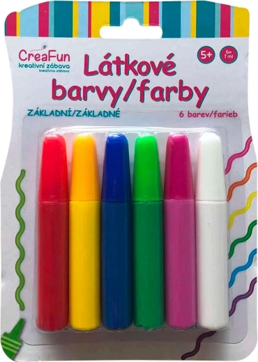 CreaFun audinių dažai – pagrindinis rinkinys 6×42 ml