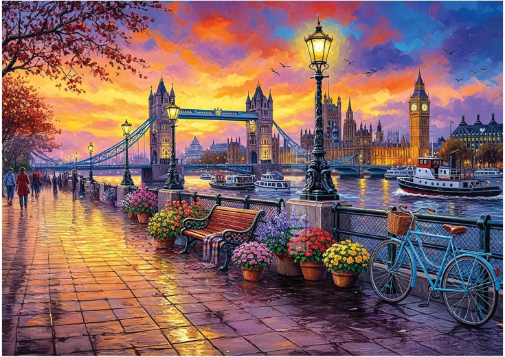 Dėlionė Tower Bridge II 1500 dalių ANATOLIAN