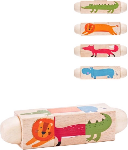 WOODY animal twist cube